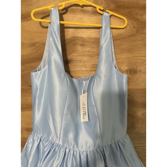 NWT Dream Dress Twirl Dress Missy Ingenue Blue S Chelsea Reece - Picture 3 of 8